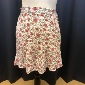 Floral mini skirt